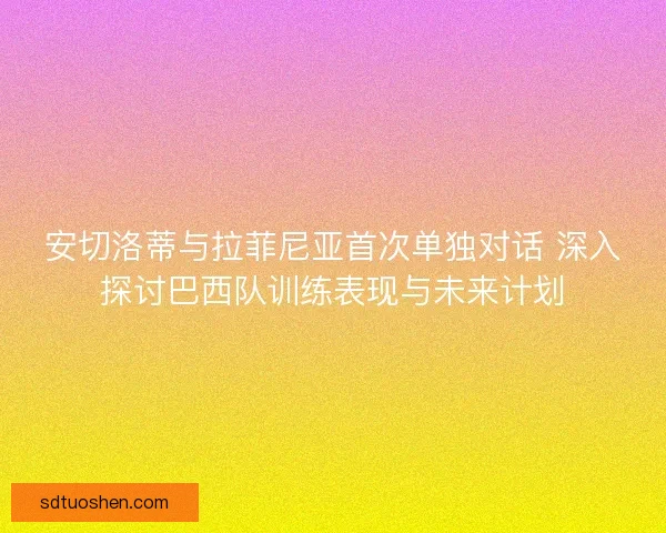 安切洛蒂与拉菲尼亚首次单独对话 深入探讨巴西队训练表现与未来计划